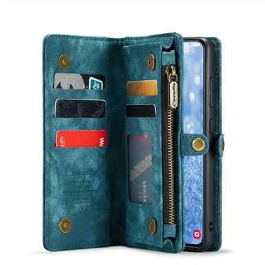 CaseMe puhelimenkotelo 008 8-kortti Samsung Galaxy S25 - Sininen