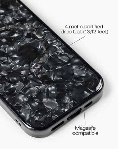 Pearlised Case MagSafe iPhone 13/14/15 Black
