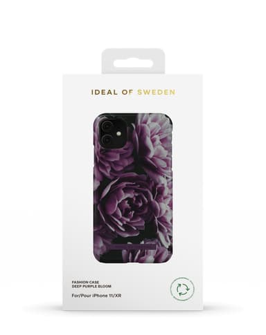 Printed Case iPhone 11/XR Deep Purple Bloom