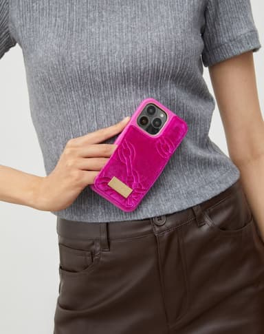 Atelier Case iPhone 14PL Velour Hyper Pink