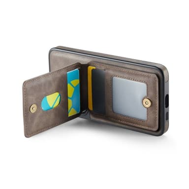 DG-Ming Magking K1 2in1 kotelo Samsung Galaxy S25 - Coffee
