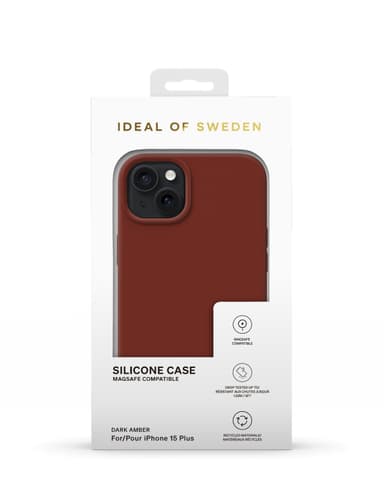 Silicone Case MagSafe iPhone 15PL Dark Amber