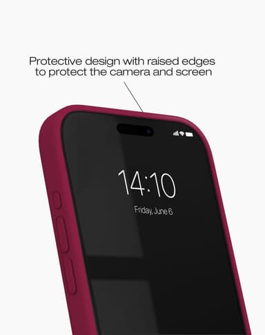 Silicone Case iPhone 15PM Cranberry