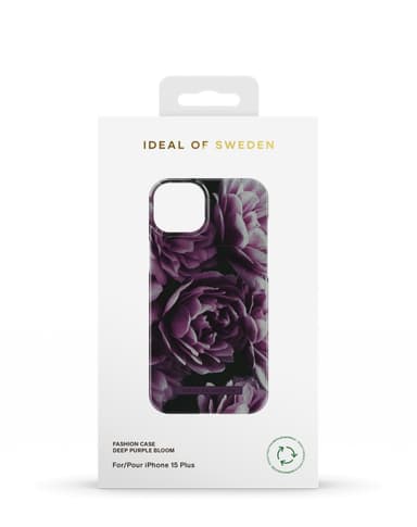 Printed Case iPhone 15PL Deep Purple Bloom