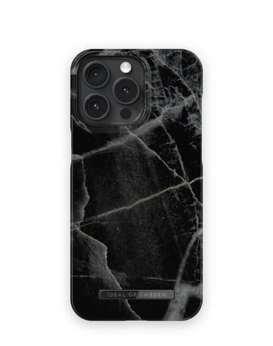 Printed Case MagSafe iPhone 15PM Black Thunder Marble