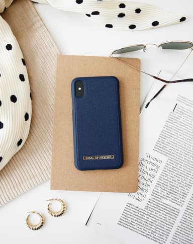 Saffiano Case iPhone 11P/XS/X Navy