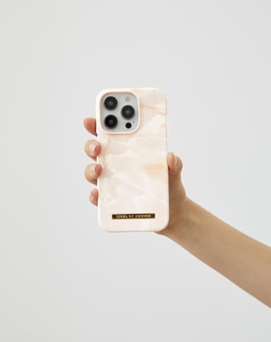 Printed Case MagSafe iPhone 15PM Rose Pearl Marble
