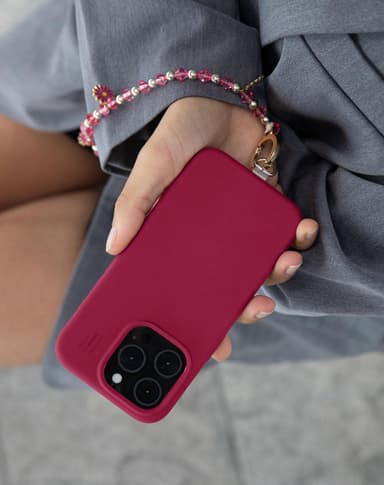 Silicone Case MagSafe iPhone 16PM Cranberry