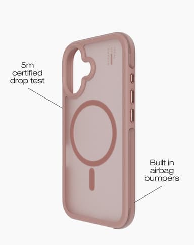 Ideal Bumper Case MagSafe iPhone 16PL Blush Pink