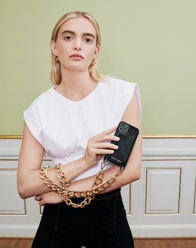 Necklace Case iPhone 11PM/XSM Neo Noir Croco