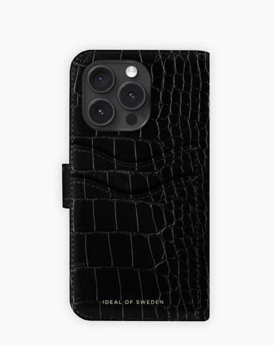 Magnet Wallet+ MagSafe iPhone 16PM Black Croco