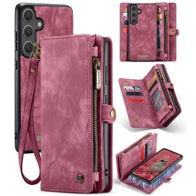 CaseMe puhelimenkotelo 008 8-kortti Samsung Galaxy S25 Plus - Punainen