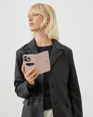 Magnet Wallet+ iPhone 15PL Pink