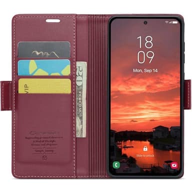 CaseMe puhelimenkotelo 023 Samsung Galaxy S25 Plus - Viininpunainen