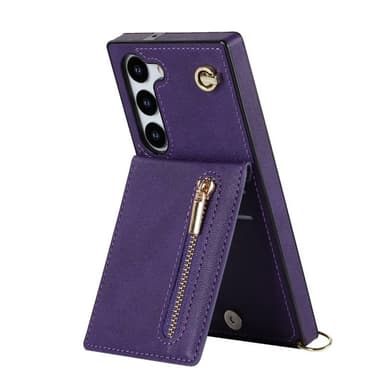 Zipper kaulakorukuori Samsung Galaxy S25 Plus - Violetti