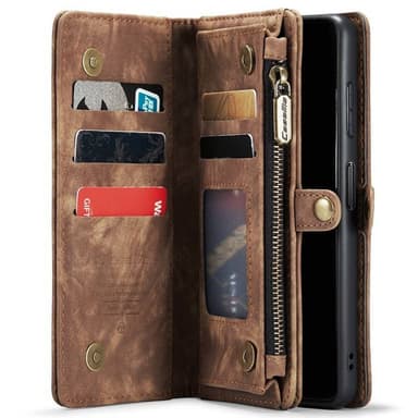 CaseMe puhelimenkotelo 008 8-kortti Samsung Galaxy S25 Plus - Ruskea