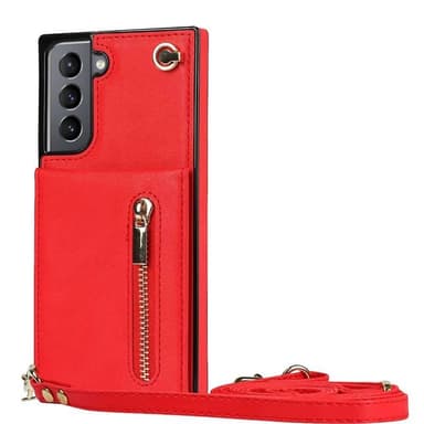 Zipper kaulakorukuori Samsung Galaxy S25 Plus - Punainen