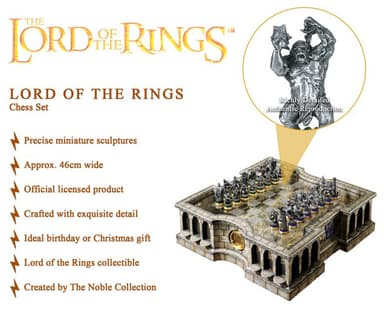 Noble Collection Lord of the Rings shakkipeli