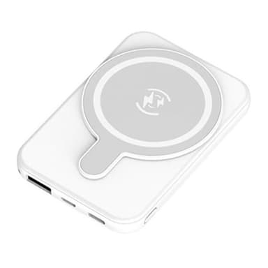 Virtapankki langattomalla latauksella Mag Safe 5000mAh - valkoinen