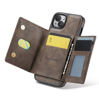 DG-Ming Magking K2 2in1 kotelo iPhone 15 Plus - Coffee
