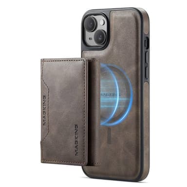 DG-Ming Magking K2 2in1 kotelo iPhone 15 Plus - Coffee