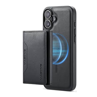 DG-Ming Magking K2 2in1 kotelo iPhone 16 Plus - Musta