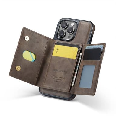 DG-Ming Magking K2 2in1 kotelo iPhone 15 Pro - Coffee