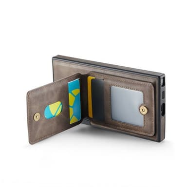 DG-Ming Magking K1 2in1 kotelo Samsung Galaxy S23 Ultra - Coffee