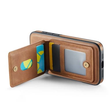 DG-Ming Magking K1 2in1 kotelo iPhone 16 Pro - Ruskea