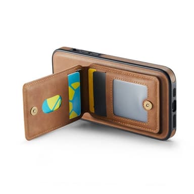 DG-Ming Magking K1 2in1 kotelo iPhone 15 - Ruskea