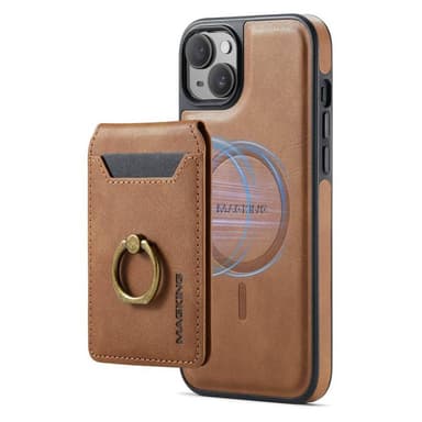 DG-Ming Magking K1 2in1 kotelo iPhone 15 Plus - Ruskea