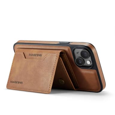 DG-Ming Magking K2 2in1 kotelo iPhone 15 Plus - Ruskea