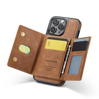 DG-Ming Magking K2 2in1 kotelo iPhone 14 Pro Max - Ruskea