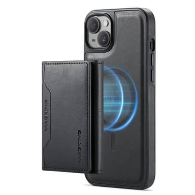 DG-Ming Magking K2 2in1 kotelo iPhone 15 Plus - Musta