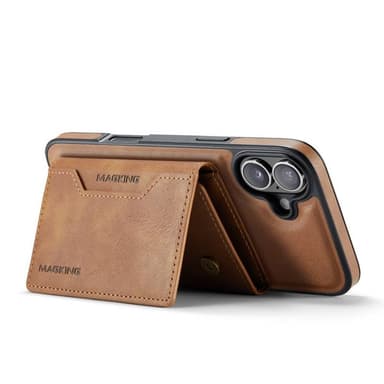 DG-Ming Magking K2 2in1 kotelo iPhone 16 Plus - Ruskea