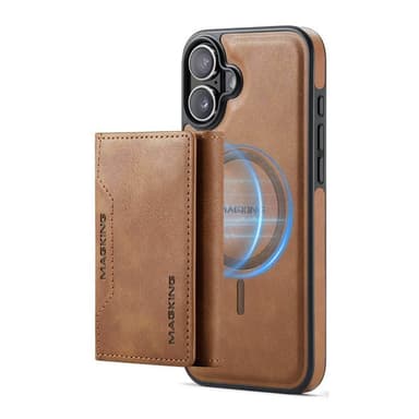 DG-Ming Magking K2 2in1 kotelo iPhone 16 Plus - Ruskea
