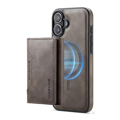 DG-Ming Magking K2 2in1 kotelo iPhone 16 Plus - Coffee