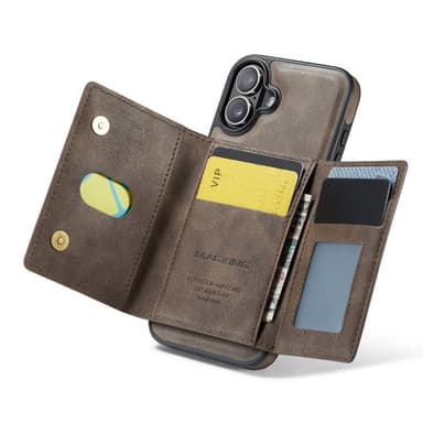 DG-Ming Magking K2 2in1 kotelo iPhone 16 - Coffee