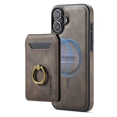 DG-Ming Magking K1 2in1 kotelo iPhone 16 Plus - Coffee