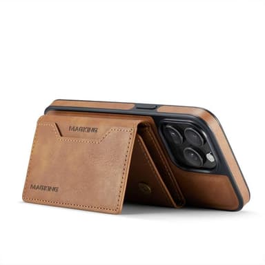 DG-Ming Magking K2 2in1 kotelo iPhone 15 Pro - Ruskea