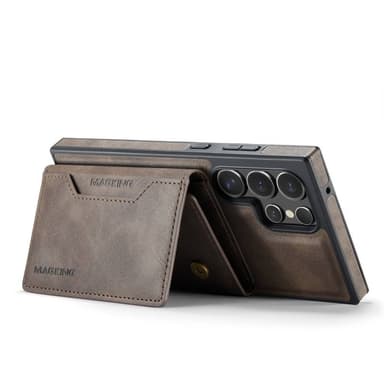 DG-Ming Magking K2 2in1 kotelo Samsung Galaxy S23 Ultra - Coffee