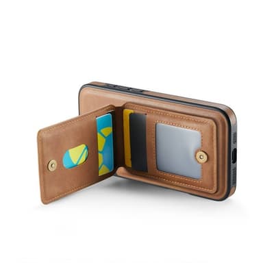 DG-Ming Magking K1 2in1 kotelo iPhone 16 - Ruskea
