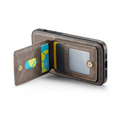 DG-Ming Magking K1 2in1 kotelo iPhone 15 Plus - Coffee