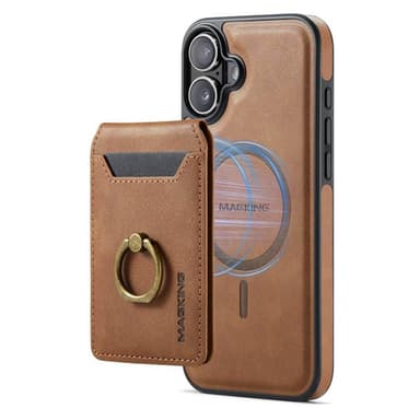 DG-Ming Magking K1 2in1 kotelo iPhone 16 - Ruskea