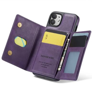DG-Ming Magking K2 2in1 kotelo iPhone 12 - Violetti