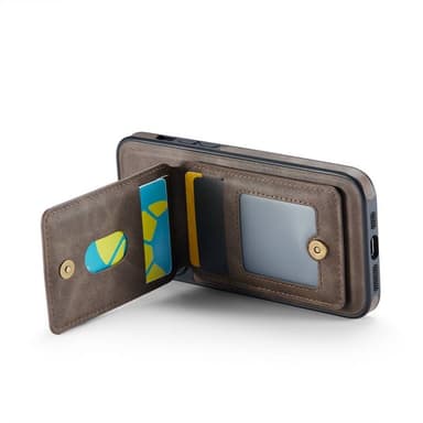 DG-Ming Magking K1 2in1 kotelo iPhone 14 Pro Max - Coffee