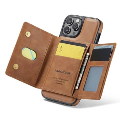 DG-Ming Magking K2 2in1 kotelo iPhone 12 Pro - Ruskea