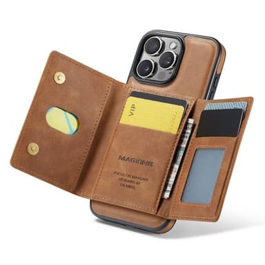 DG-Ming Magking K2 2in1 kotelo iPhone 16 Pro Max - Ruskea