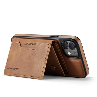 DG-Ming Magking K2 2in1 kotelo iPhone 12 - Ruskea