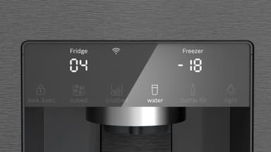 Bosch Side-by-side KFI96AXEA (Musta ruostumaton teräs)
